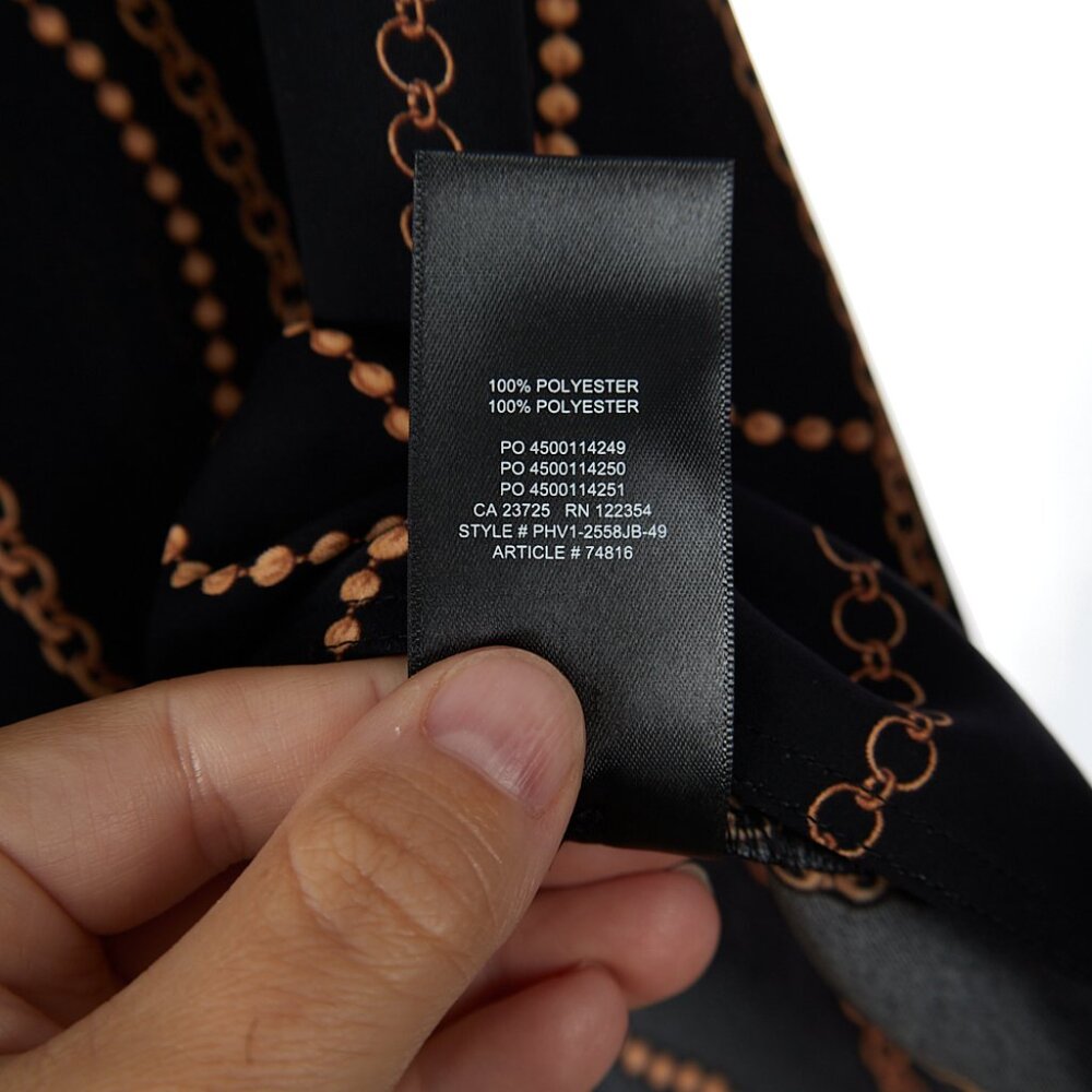 Aritzia Babaton Button Front Power Blouse Black Gold Women's Small NWT - Picture 5 of 7
